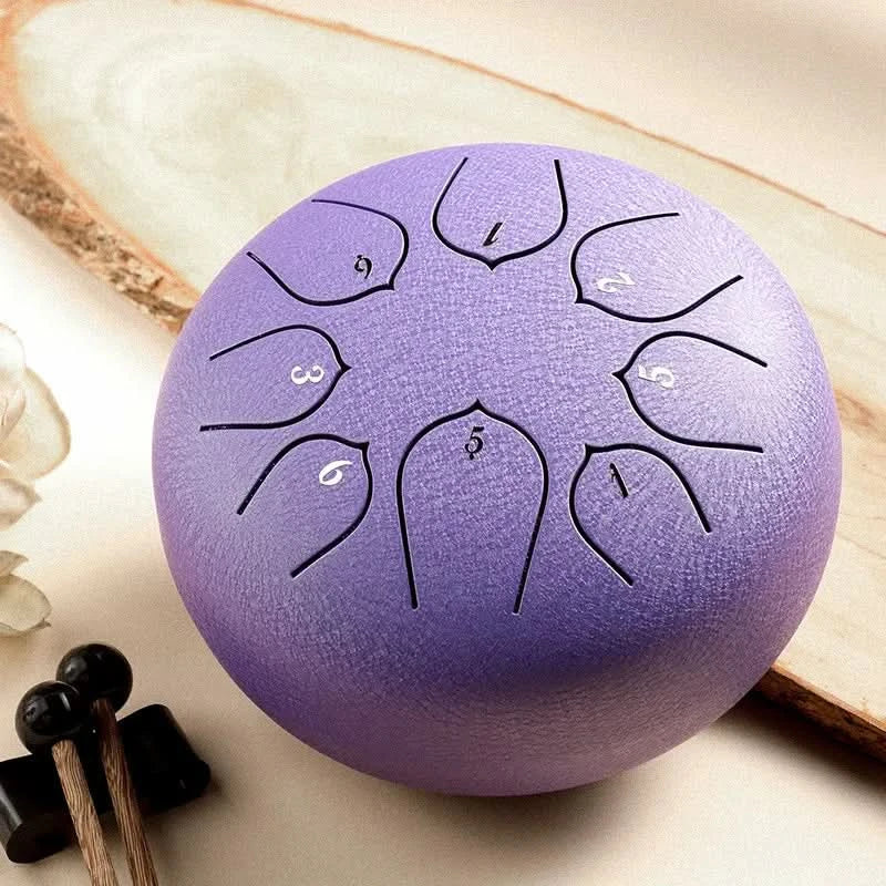 Mini tambor relaxante com sons calmantes integrados 