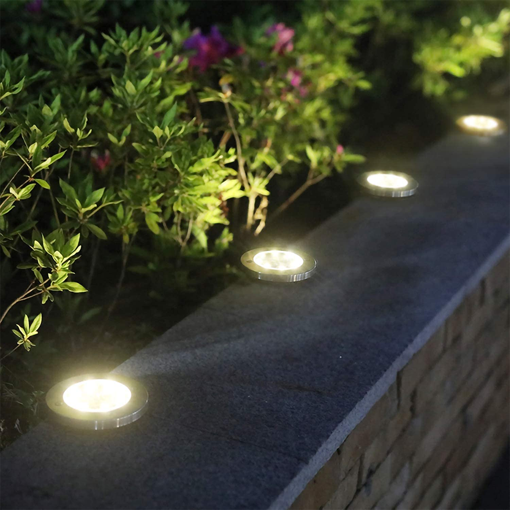 Lâmpada solar decorativa para caminhos externos (x4) 