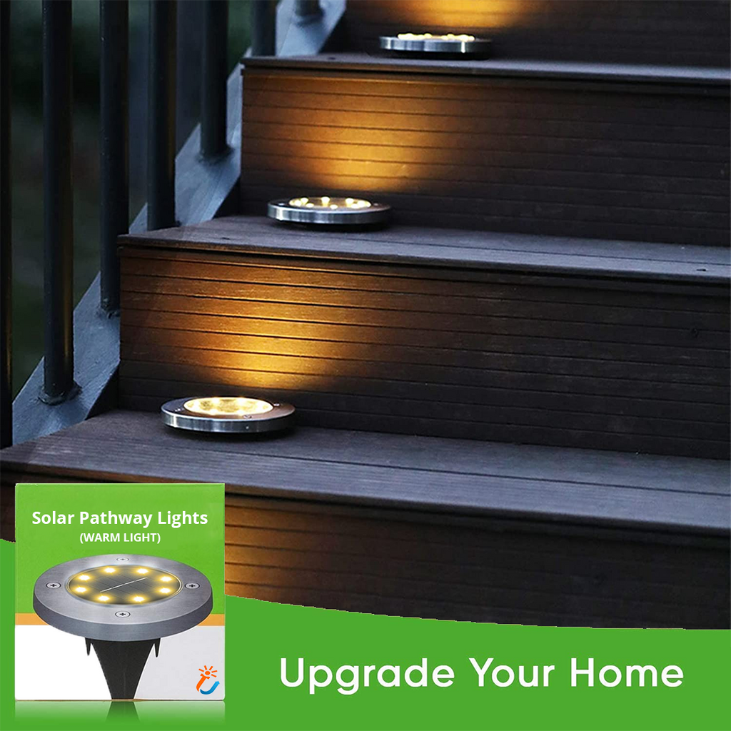 Lâmpada solar decorativa para caminhos externos (x4) 
