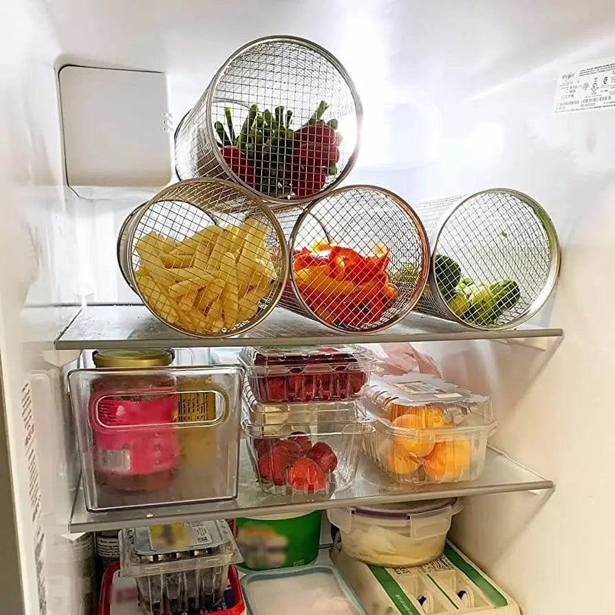 סלסלת גריל מסתובבת לבישול אחיד ללא מאמץ 