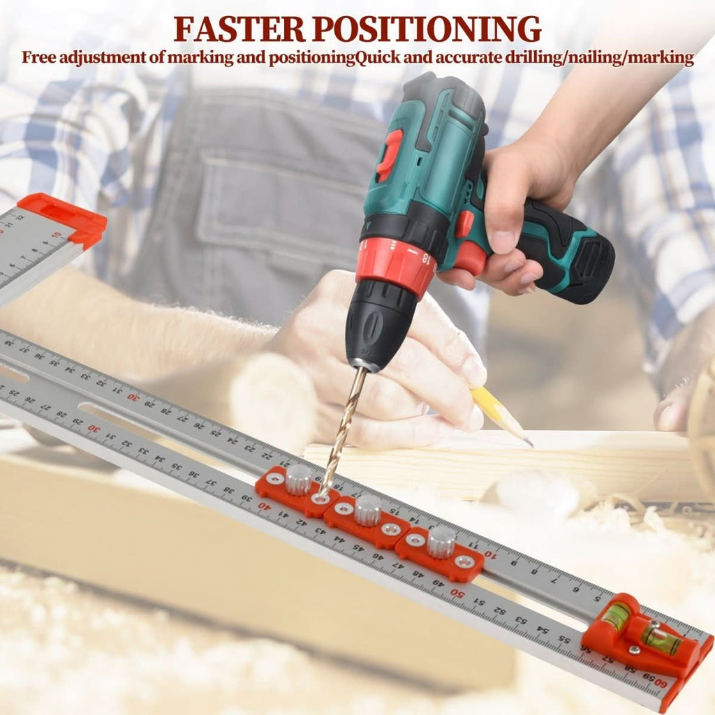 Sliding marking rule for precise measurements 