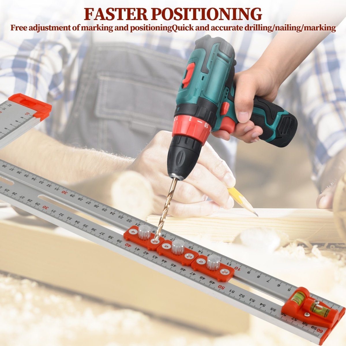 Sliding marking rule for precise measurements 