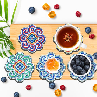 Conjunto de porta-copos DIY com strass 