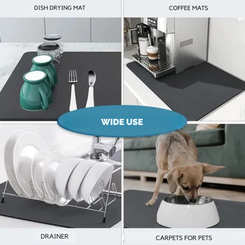 Super Absorbent Drainage Mat: Clean and Dry Kitchen 