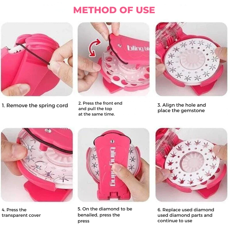 Grampeador Blinger Gem: Decore seus acessórios com brilho 