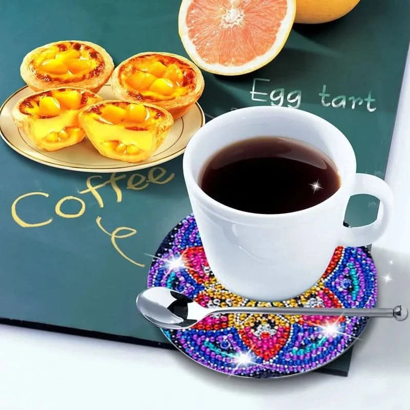 DIY strassilla varustettu coasters-setti 