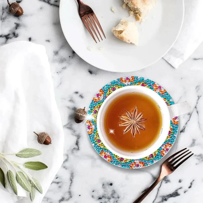 DIY strassilla varustettu coasters-setti 