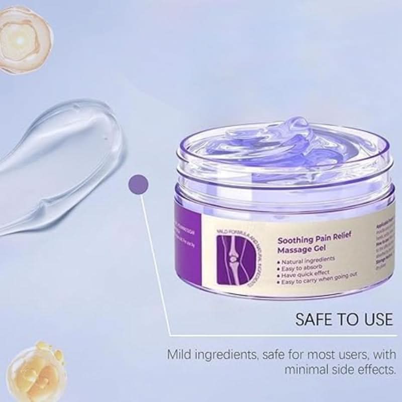 Gel calmante natural para aliviar dores e tensões 