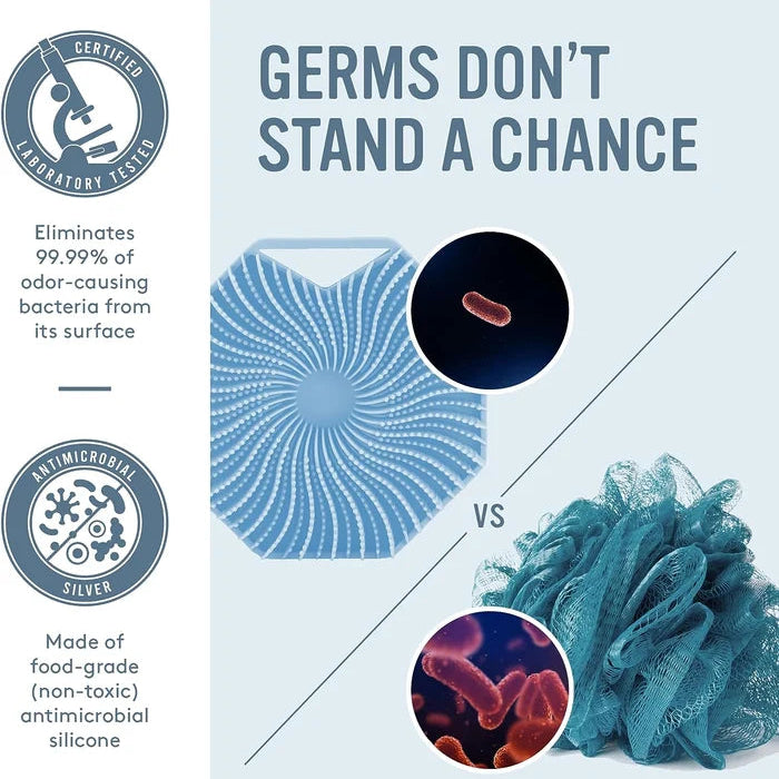 Escova esfoliante corporal higiênica para uma pele radiante 