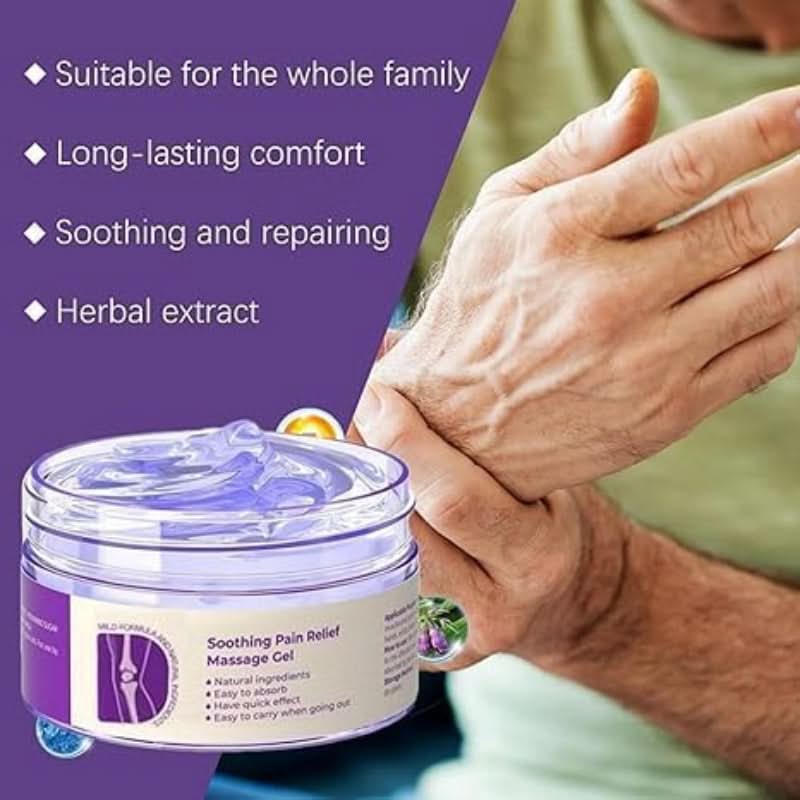 Gel calmante natural para aliviar dores e tensões 