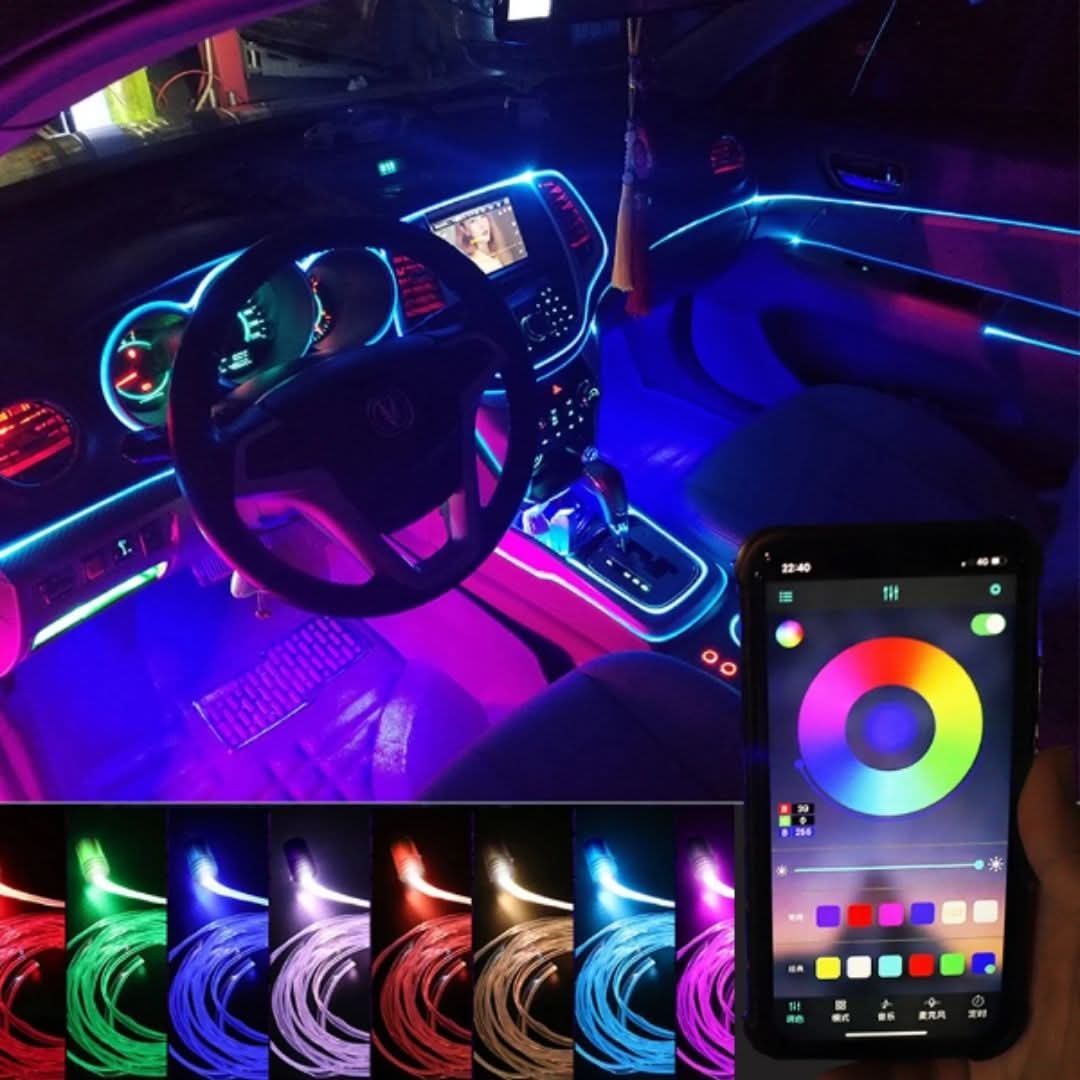 Iluminação LED para um interior de carro estiloso 