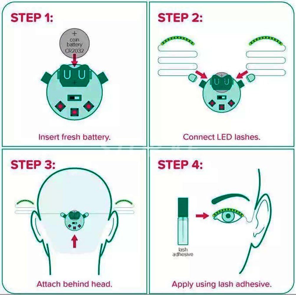 Cils LED lumineux – Regard captivant garanti