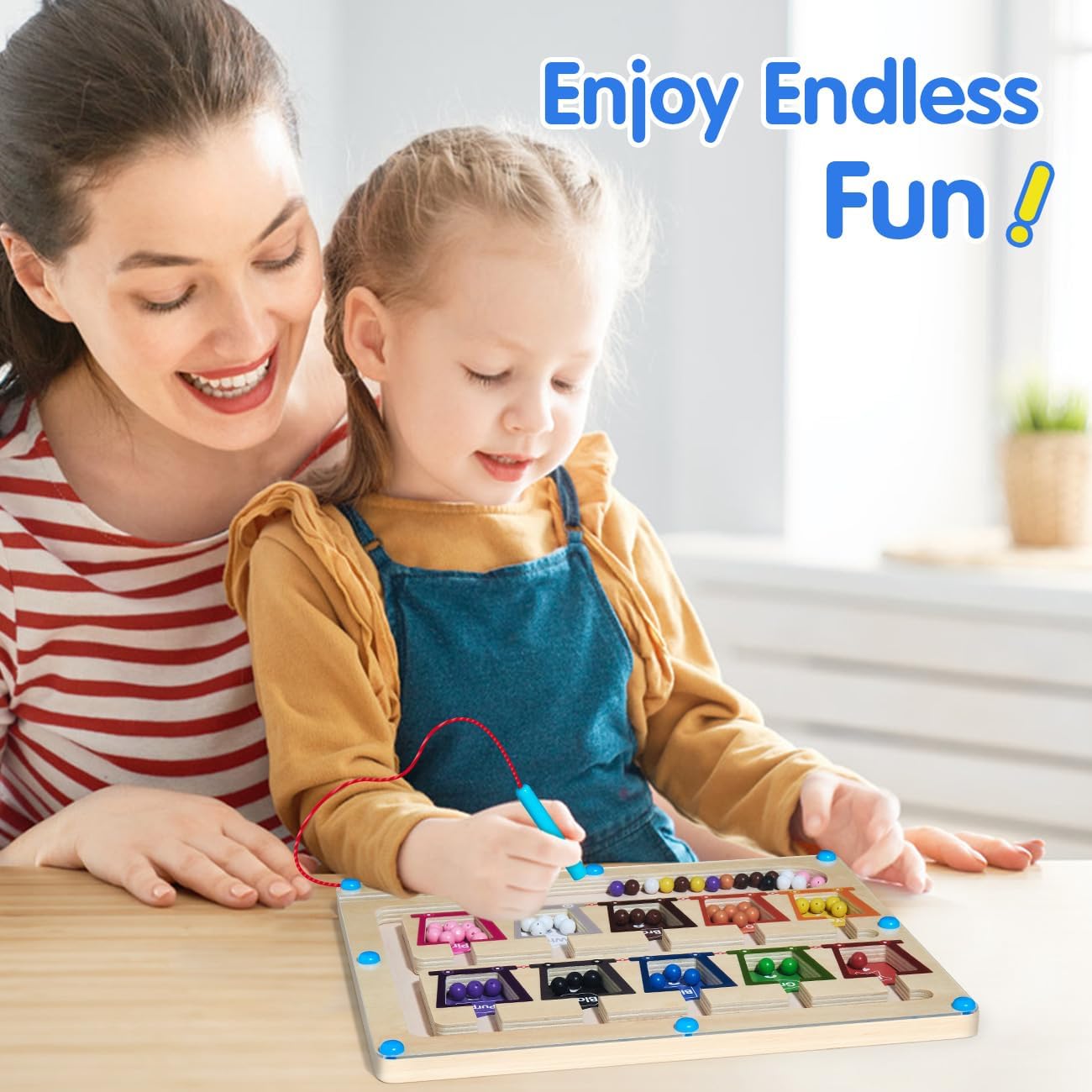 Lære fargene mens man har det gøy med magneter 