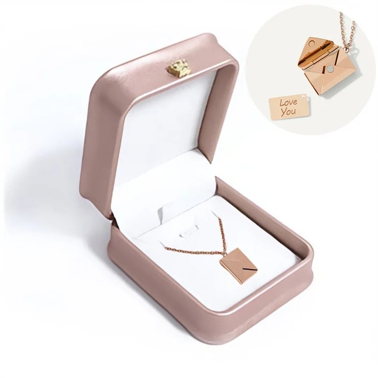 Collana a busta segreta con un messaggio d'amore nascosto 