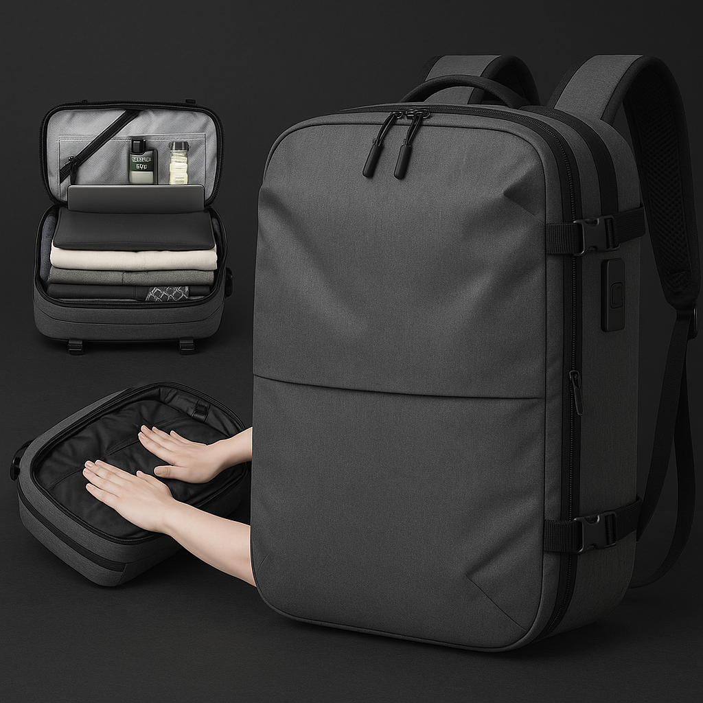 Mochila de viagem| Mochila versátil para viagens sem complicações 