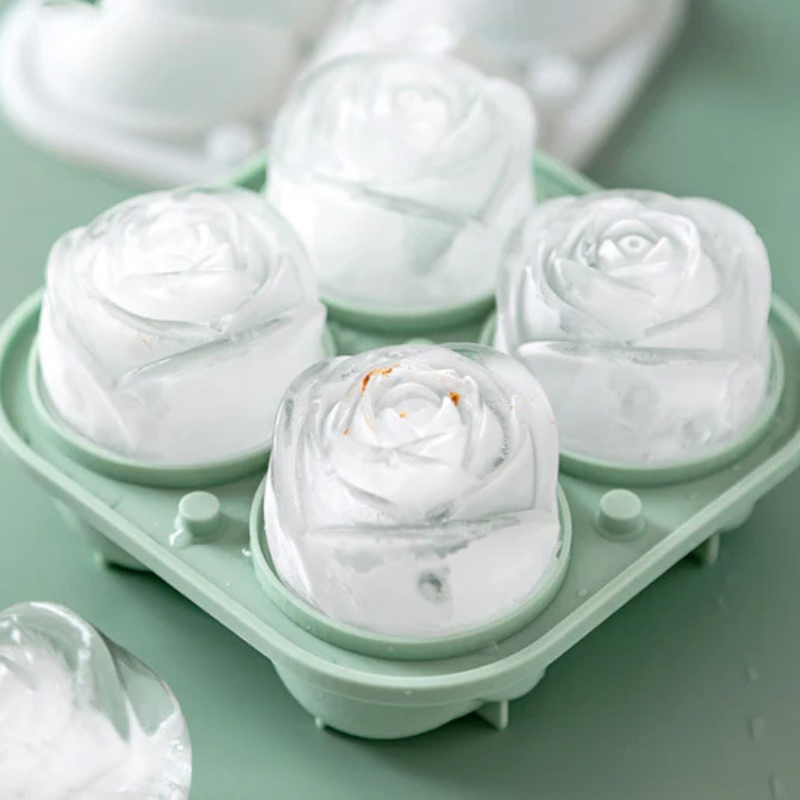 Forma de gelo - Estilo flor para coquetéis refinados 