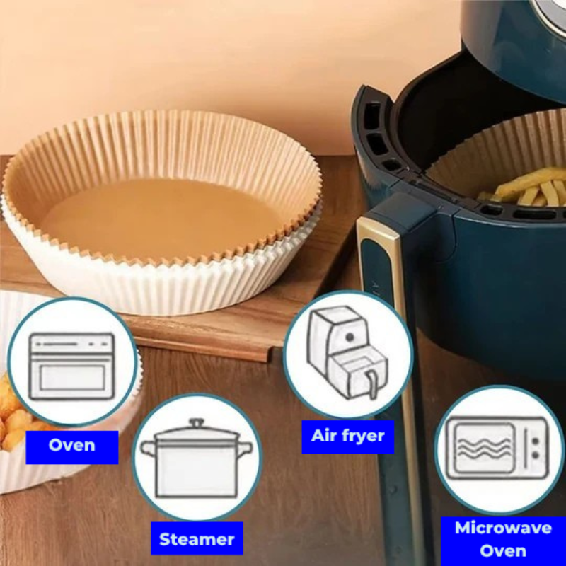 Praktische Backpapier für die Heißluftfritteuse – Sauberkeit und Zeitersparnis 