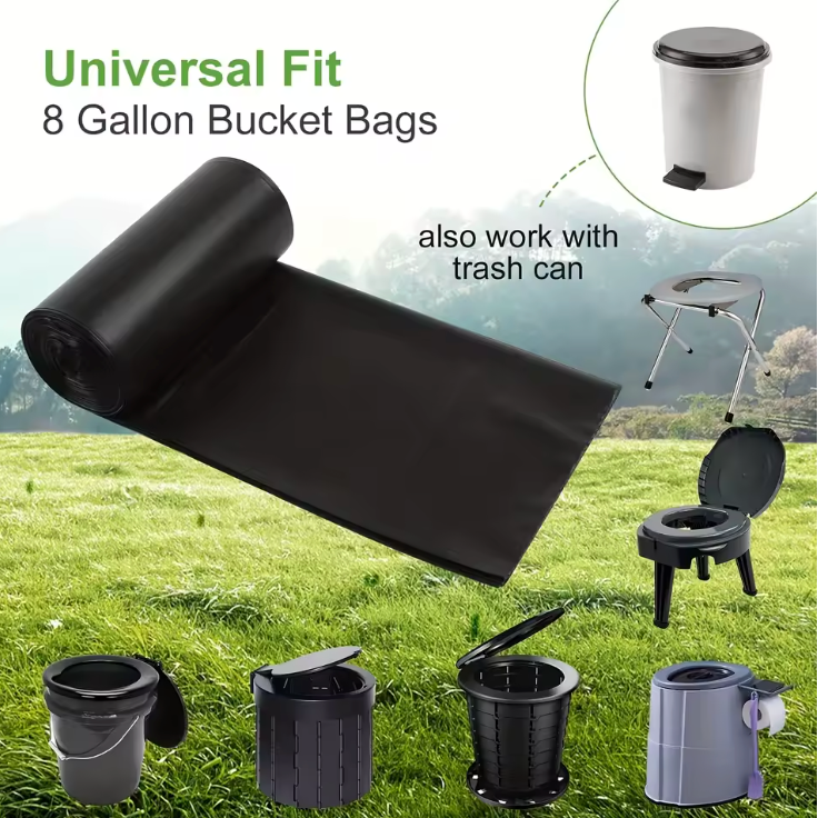 Kit de Reposição para Banheiros Portáteis — 20 Sacos + 30 Géis Absorventes 