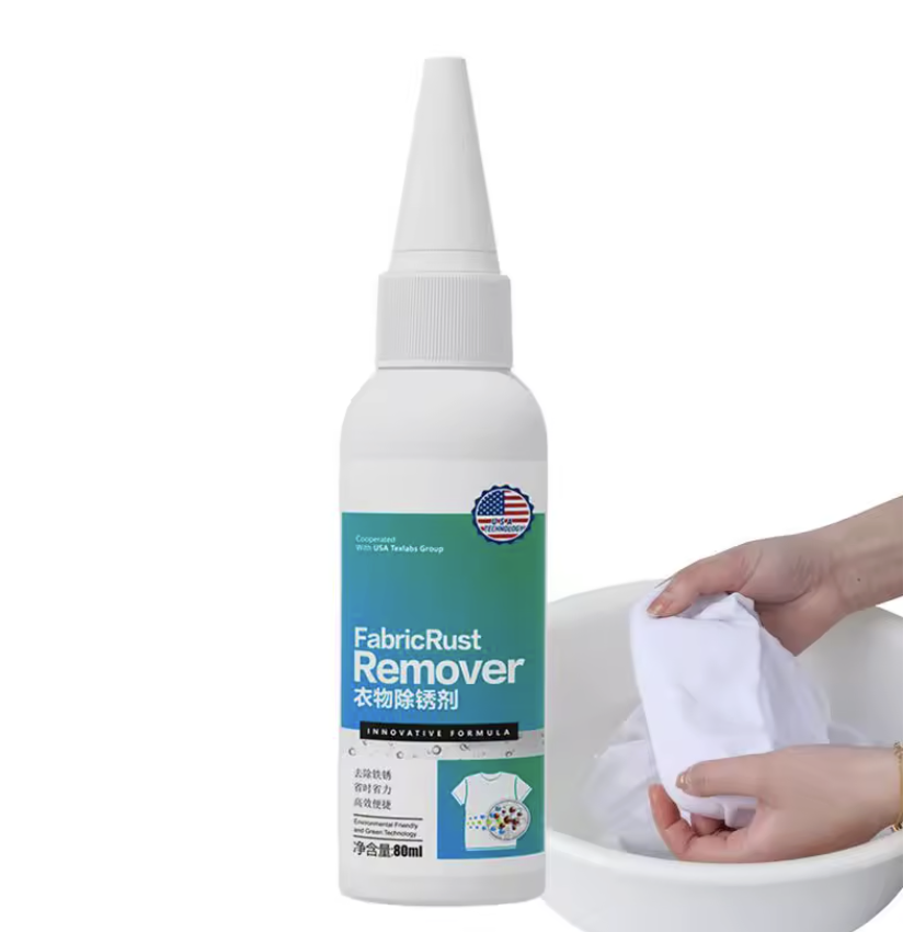 Remove manchas de ferrugem em poucos minutos 