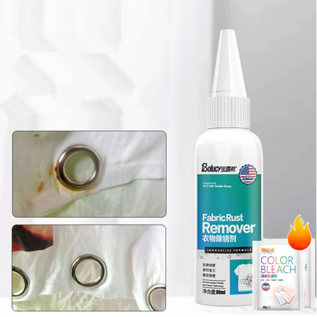 Remove manchas de ferrugem em poucos minutos 