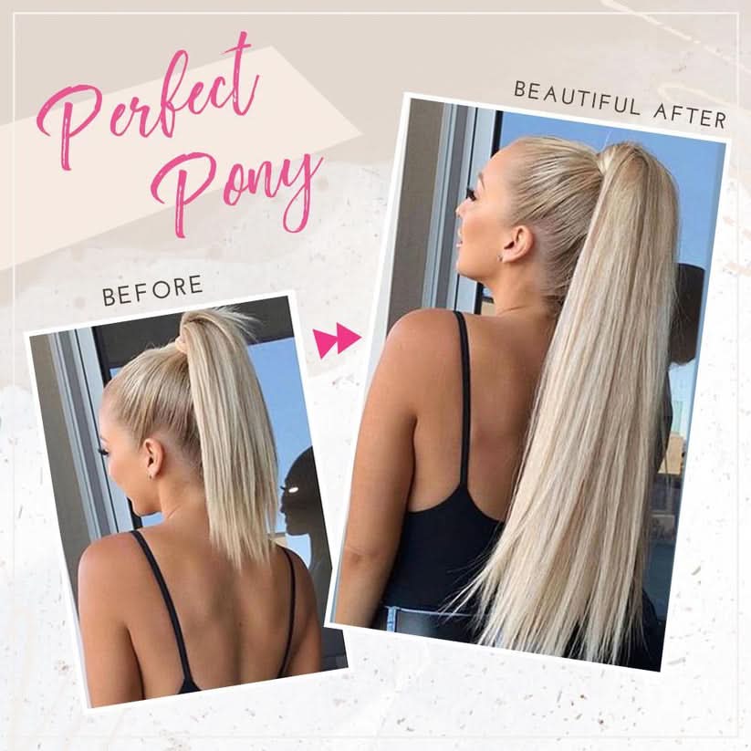Extensão de rabo de cavalo glamouroso para um look chique 