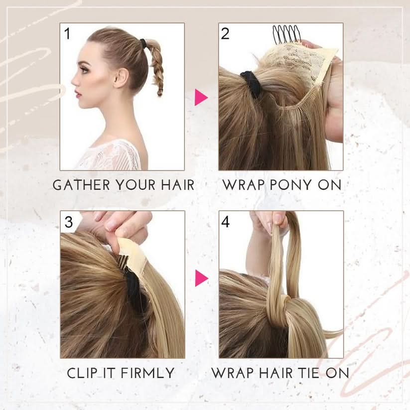 Extensão de rabo de cavalo glamouroso para um look chique 
