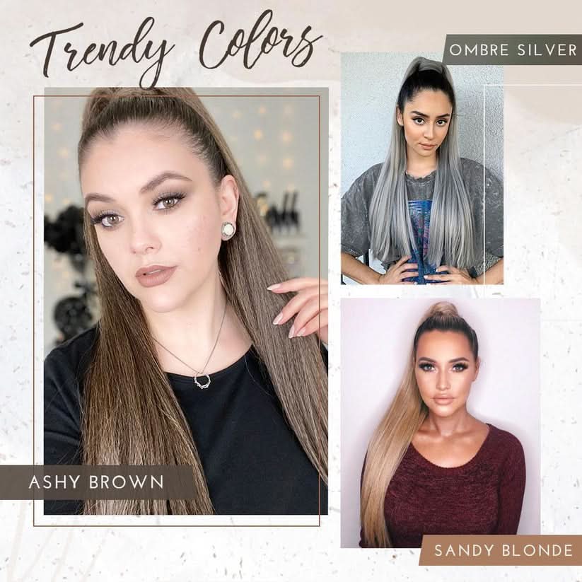 Extensão de rabo de cavalo glamouroso para um look chique 