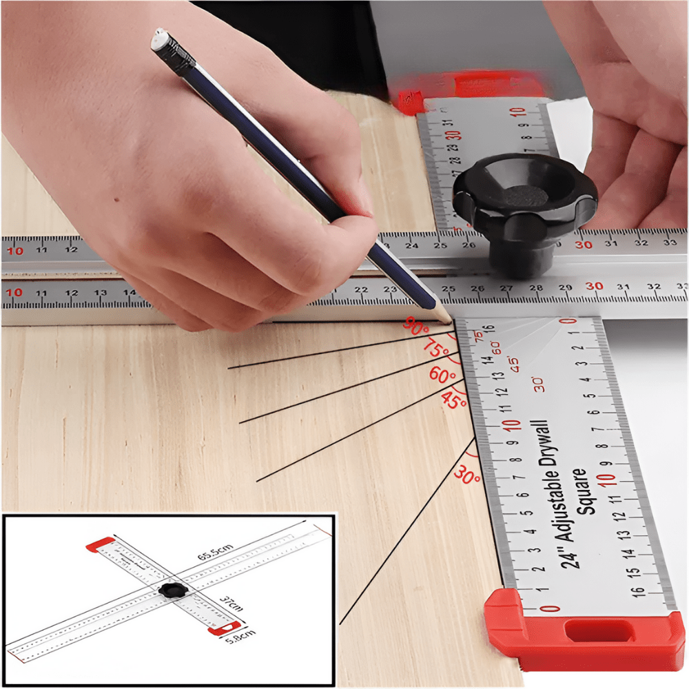 Sliding marking rule for precise measurements 