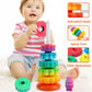 Brinquedo de empilhar para bebê – estimulação e aprendizado 