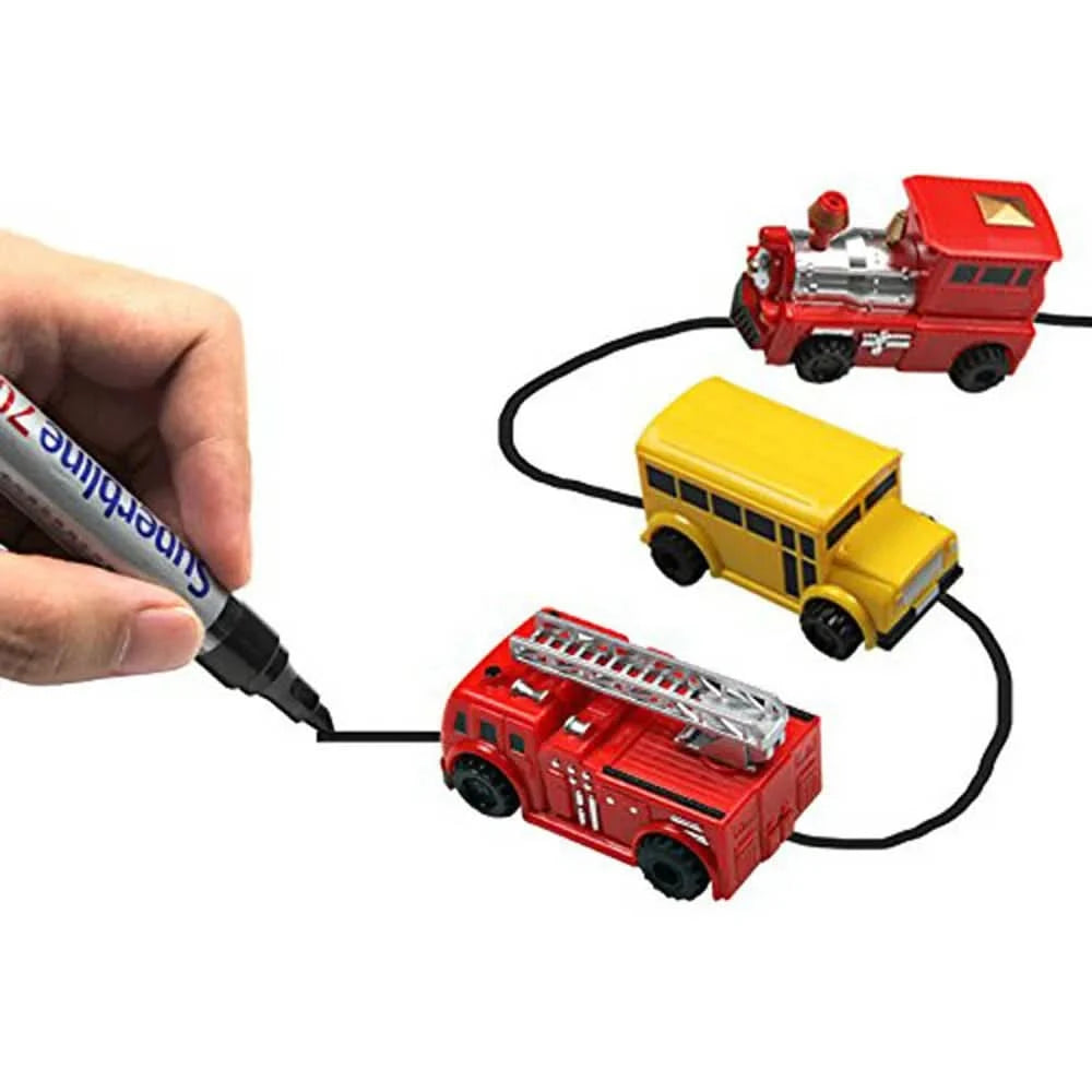 O carro mágico que segue seus desenhos como por mágica 