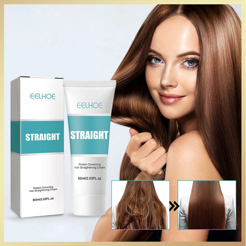 Creme alisadora instantânea para cabelos sedosos 