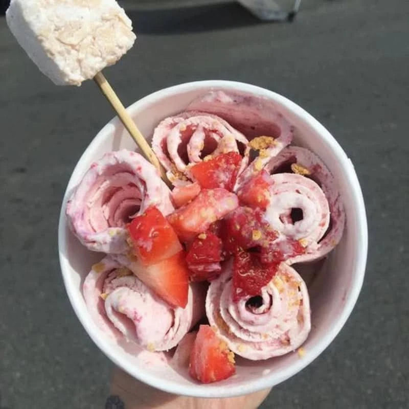Macchina per gelati arrotolati fatta in casa – Piastra fredda antiaderente 