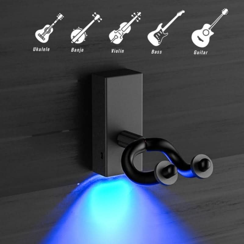 Seinälle asennettava LED-tuki kitaralle – Valaise instrumenttisi 