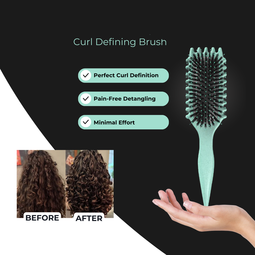 Escova de cabelo para cachos definidos sem frizz 
