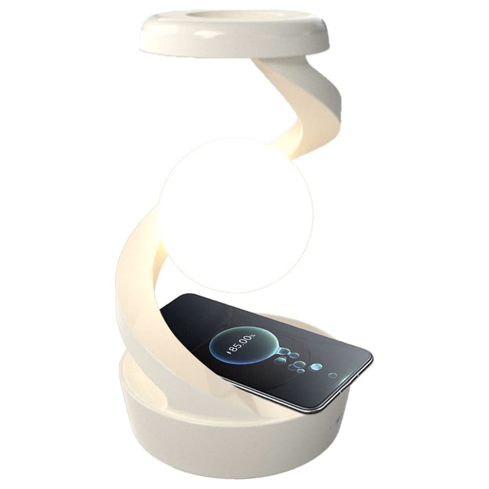 Lâmpada LED de design com carregador sem fio integrado 