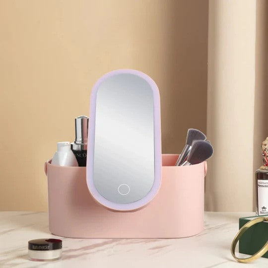 Beauté parfaite avec miroir LED et rangement intégré