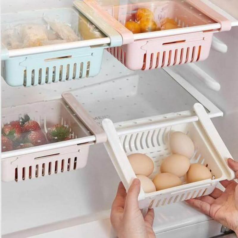 Organizzatore regolabile per frigorifero 