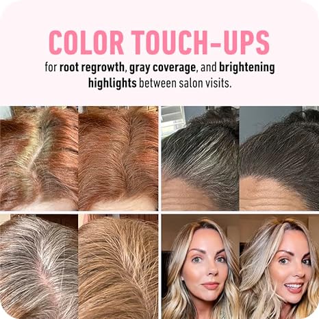 Instantly mask your roots and gray hair for a flawless color 