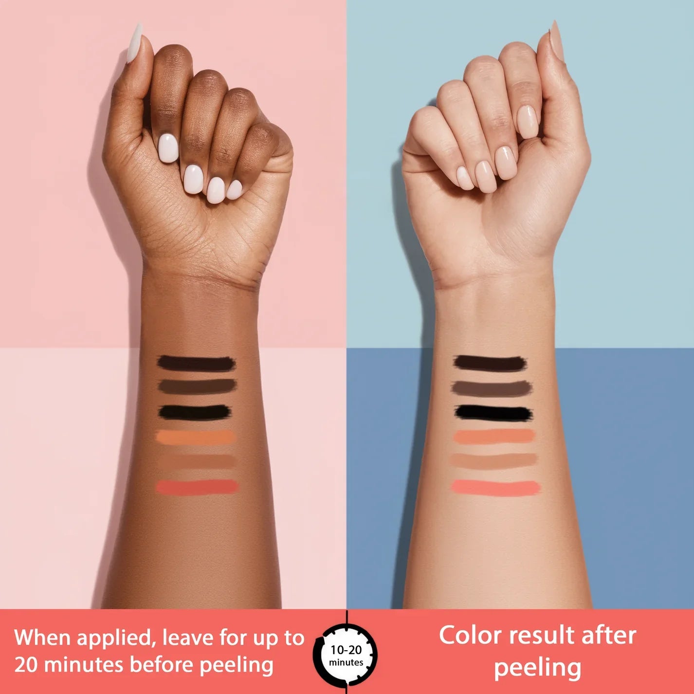 完璧に描かれた唇、12時間の修正なし 