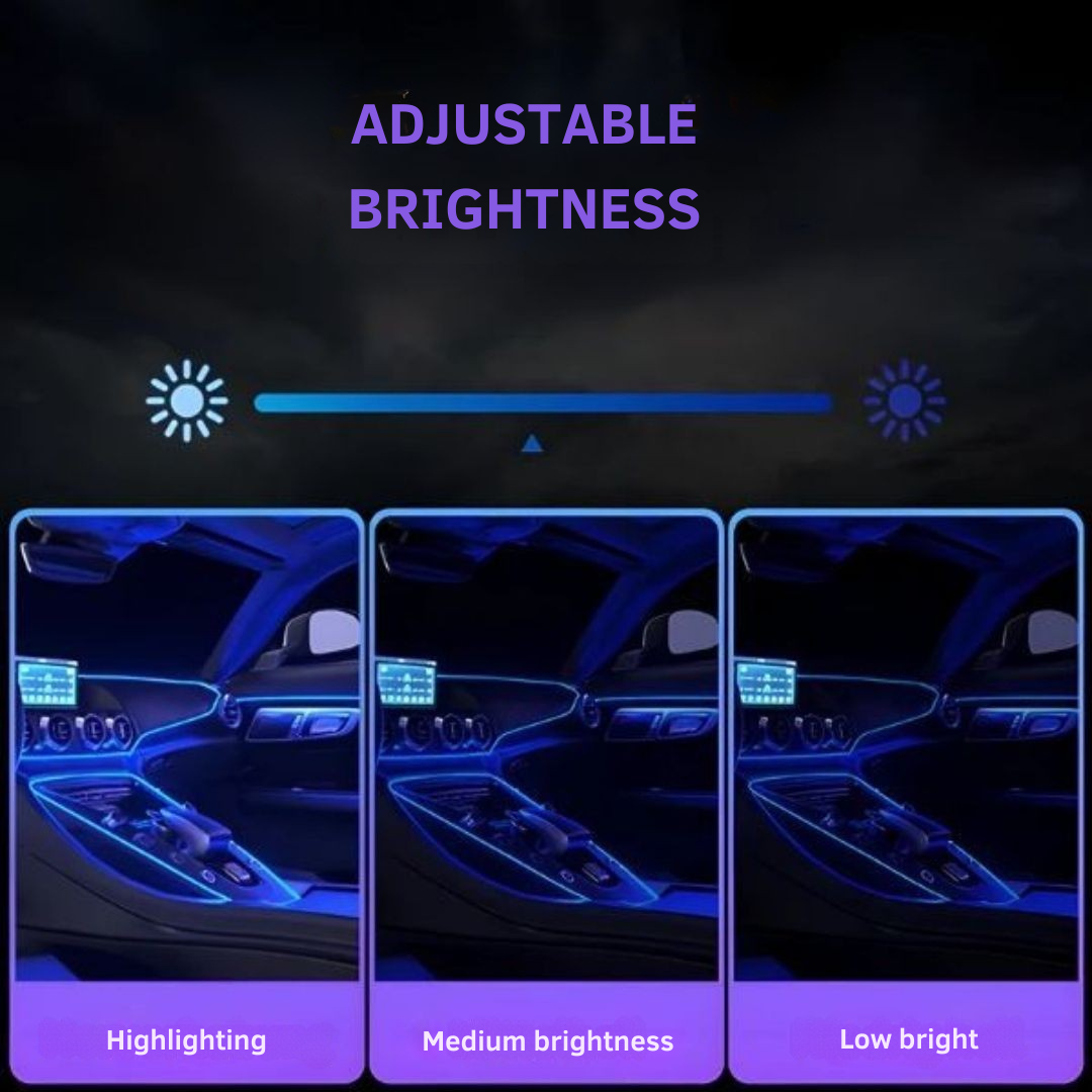 Iluminação LED para um interior de carro estiloso 