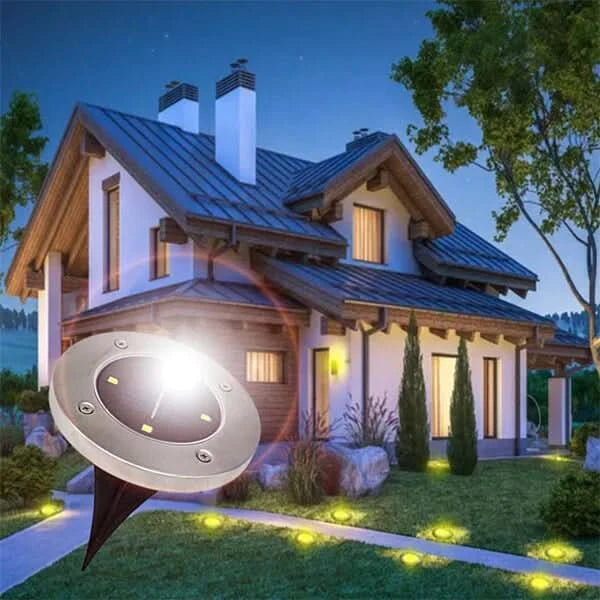 Lâmpada solar decorativa para caminhos externos (x4) 