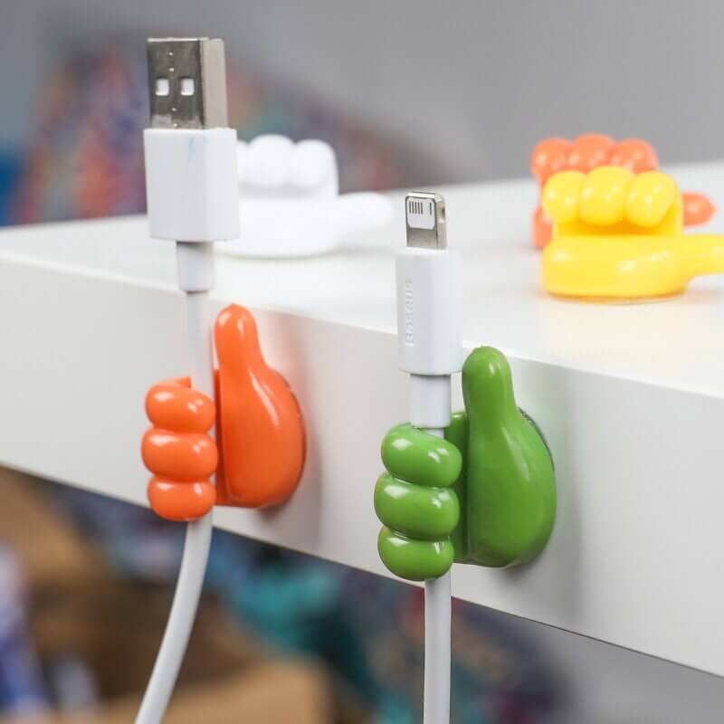 Okos kampók kábelekhez, kefékhez, fülhallgatókhoz és még sok máshoz (x10) 