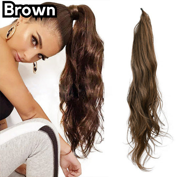Extensão de rabo de cavalo glamouroso para um look chique 