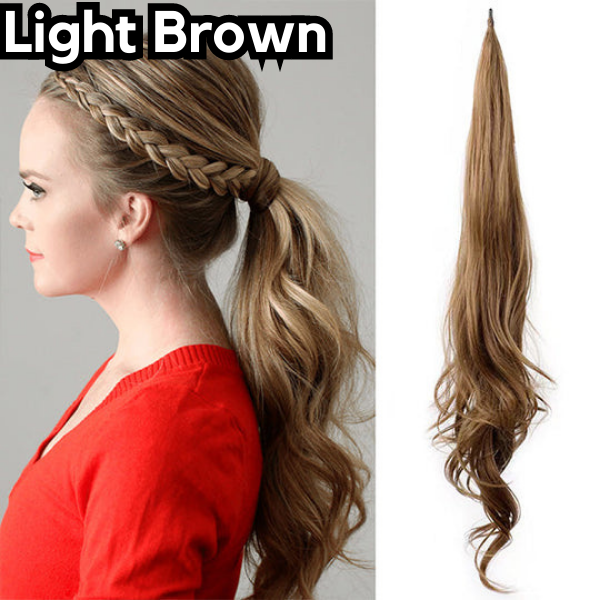 Extensão de rabo de cavalo glamouroso para um look chique 
