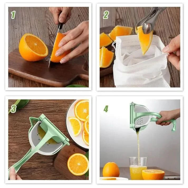 Un succo fresco fatto in casa senza sforzo né elettricità 